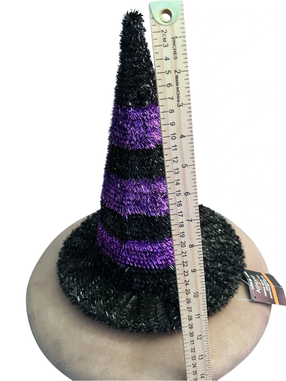 Halloween Witch Hat Party Decor - Black & Purple